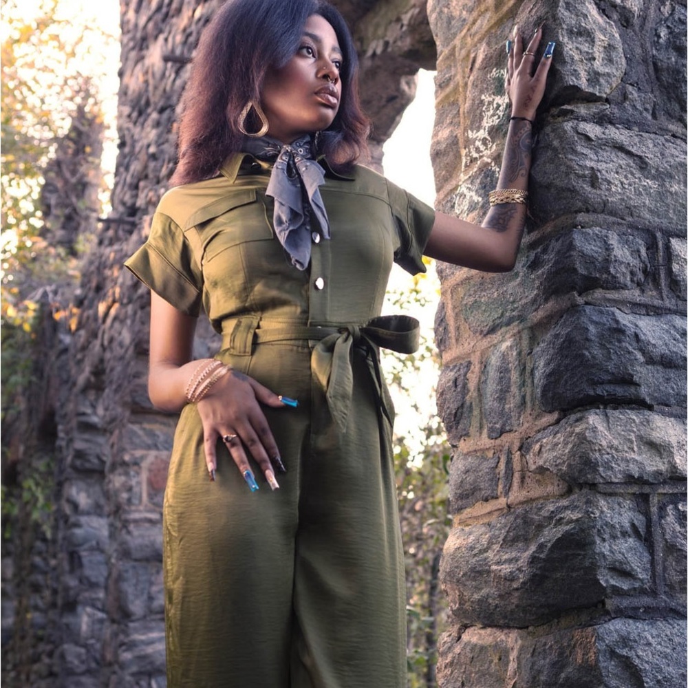 Olive Green Jumpsuit